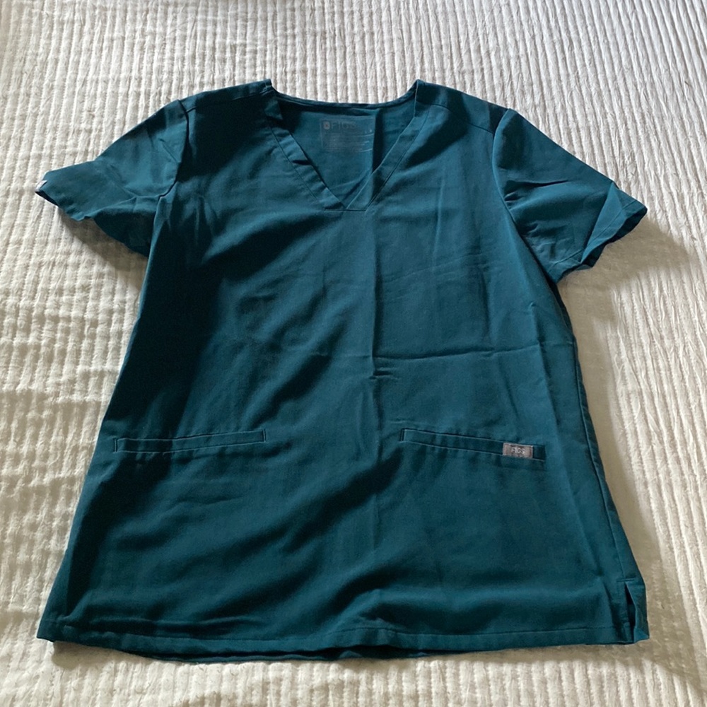 FIGS TOP size Small green